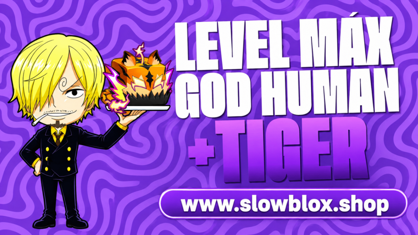 Tiger no Inventário + God Human + Level Aleatório